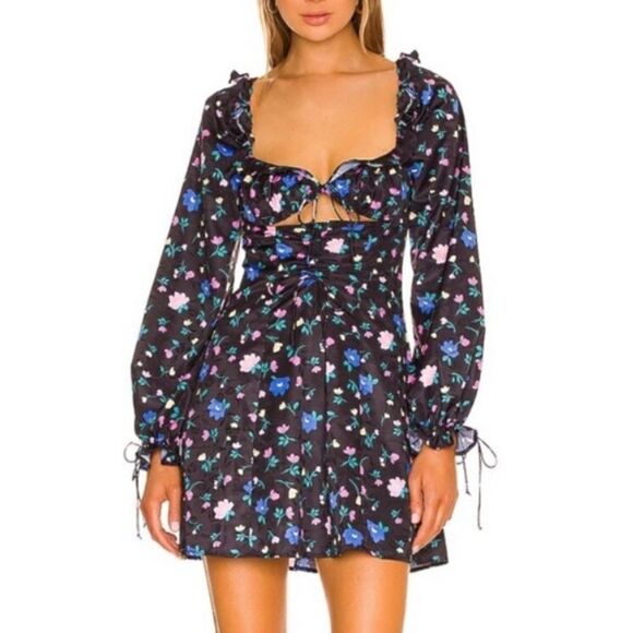 NWT For Love & Lemons Revolve Lexy Mini Dress SMALL - Picture 9 of 15